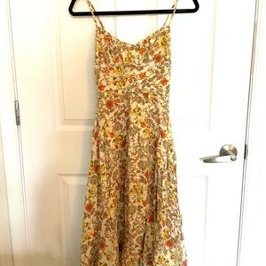 Floral cross back dress